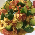 らっち☆☆☆'s cooksnap of when they made 旨いぞ！キュウリとトマトの卵炒め　.