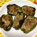 ＊miyumama＊'s cooksnap of when they made 外れないピーマンの肉詰め・あと出しごはん.