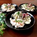 キョーマキ's cooksnap of when they made 時短簡単♪レンジ蒸し鶏と温野菜の梅肉ダレ.