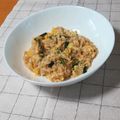 よっクマごん's cooksnap of when they made コクある中華風お粥~お父さんの一人昼食3.