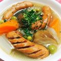 ☆★あんず姫★☆'s cooksnap of when they made 玉ねぎとウィンナーとにんじんのスープ.