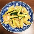 ♡maixxtm♡'s cooksnap of when they made ✿海老とズッキーニのパスタ✿.