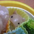 smilekitchen's cooksnap of when they made うずら玉子で二匹の子ブタ☆キャラ弁当.