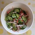 紅茶とチーズケーキ's cooksnap of when they made 5分で出来る　カニカマときゅうりの酢の物.