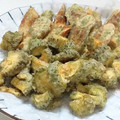 ｅｋ４'s cooksnap of when they made ワタも丸ごと♡やみつきゴーヤのかき揚げ♡.