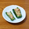 msft5632's cooksnap of when they made ピーマンのかにかま&ツナ詰めチーズ焼き.