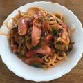 semnami's cooksnap of when they made ♡お店のような濃厚ナポリタン♡.