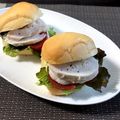misatona's cooksnap of when they made 鳥ハムサンド！ロールパンで。.
