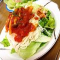 ひとみさん。's cooksnap of when they made お肉無し⭐トマトソース素麺パスタ.