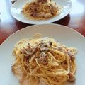 928るびすけ☆☆'s cooksnap of when they made 牛乳で♡鶏と野菜の和風クリームスパゲティ.