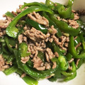 ちまりʚ♥ɞ's cooksnap of when they made ピーマンと合挽き肉の中華炒め.