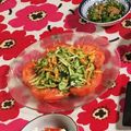 まるちゃん（≧∇≦）'s cooksnap of when they made 簡単5分✿きゅうりと人参のくるくるサラダ.