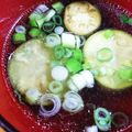 にゃ★にゃ's cooksnap of when they made 丸なすのお吸い物♪.