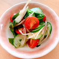 ☆３匹の子ぶた☆'s cooksnap of when they made 茗荷とトマトのさっぱり和え☆.