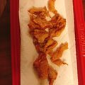 よっぴぃぴぃ's cooksnap of when they made ノンフライヤーでカリカリ鶏皮☆.
