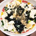 クック664ASM☆'s cooksnap of when they made ほうれん草とお豆腐と韓国のりのサラダ♪.