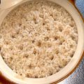 crystaI's cooksnap of when they made 吸水不要！45分で簡単！土鍋で玄米ご飯.