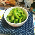 虹色♪︎ちゅーりっぷ's cooksnap of when they made ゴーヤのめんつゆ漬け.