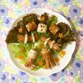 puniＫ's cooksnap of when they made ☆ちくわとウインナームンクの叫び☆.
