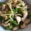 0720まま's cooksnap of when they made 鶏肉の青椒肉絲.