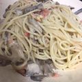 rkapkr's cooksnap of when they made たらこと舞茸のパスタ.