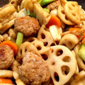 pianon♪'s cooksnap of when they made 簡単だよ！蓮根と肉団子の照り焼き.