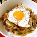 きょんこ☘'s cooksnap of when they made 簡単♪豚バラと新玉葱の焼き肉丼♪.