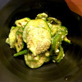 ☆GSSQHY☆'s cooksnap of when they made 我が家の定番♪きゅうりとオクラの酢の物.