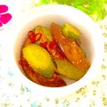 hikarin♪'s cooksnap of when they made 冷やして食べる☆茄子と胡瓜のピリ辛炒め.