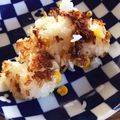 mocha03's cooksnap of when they made とうもろこしご飯でバター醤油焼きおにぎり.