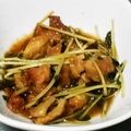 painwood's cooksnap of when they made 鶏むね肉と豆苗の青ジソドレッシング炒め☆.