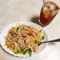 おかぶ〜ま's cooksnap of when they made アスパラとベーコンのペペロンチーノ.