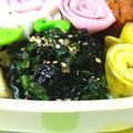 美々☆彡's cooksnap of when they made 小鉢～ほうれん草と韓国海苔のおひたし.