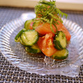 戦うコックサン's cooksnap of when they made きゅうり＆トマトのささっとサラダ.