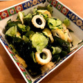 いちごちぉこ's cooksnap of when they made [時短]キュウリとワカメとしらすの酢の物.