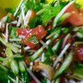 LOKImama's cooksnap of when they made 水菜ときゅうりの塩こんぶサラダ.