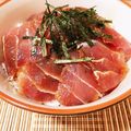 おによめちゃん's cooksnap of when they made 簡単！おつまみにも◎マグロの漬け丼.