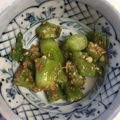 和歌みかん's cooksnap of when they made 美味しいオクラのごま和え.