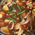 とみんぱす's cooksnap of when they made 焼き肉のたれで煮物♪カレーそぼろ肉じゃが.