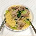 梅。料理修行中's cooksnap of when they made 幼児食にも★豚肉と青梗菜のミルク炒め★.
