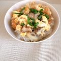 しゅい6's cooksnap of when they made 唐揚げで親子丼.