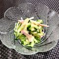 ☆あいちゃん's cooksnap of when they made ハムとキュウリだけサラダ.