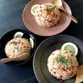 BAL_nabe's cooksnap of when they made クミン香る鶏ひき肉とパプリカのチャーハン.