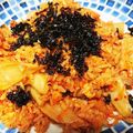 朴さん。's cooksnap of when they made 簡単♬おいしい❤キムチ炒飯.