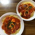 kitty・yumi's cooksnap of when they made ＊お家で美味しい！ ペスカトーレ＊.
