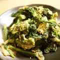 maruru-nn's cooksnap of when they made シンプル★春菊卵バター炒め.