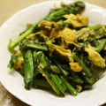 maruru-nn's cooksnap of when they made のらぼう菜と油あげの卵炒め.