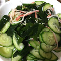 ☆あおはるママ☆'s cooksnap of when they made わかめとカニカマときゅうりの酢の物.