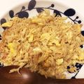 ゆかりりりー's cooksnap of when they made 糖質制限に！糖質0麺 de チャーハン！.