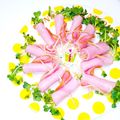 ユッポン's cooksnap of when they made ❁かいわれ大根のハム巻き❁.